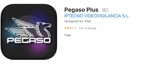 the Pegaso Plus app