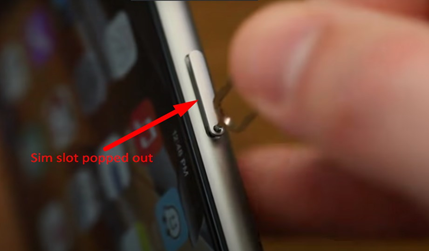 The release of the sim slot