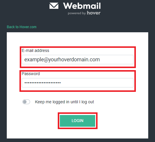 Webmail portal
