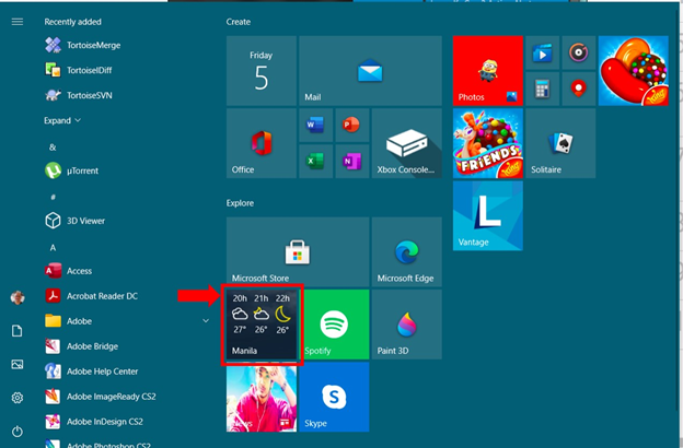 Windows Start menu