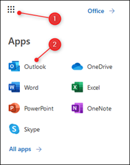 Then Outlook icon