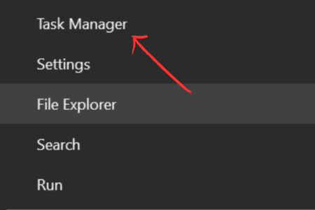 Then select Task Manager