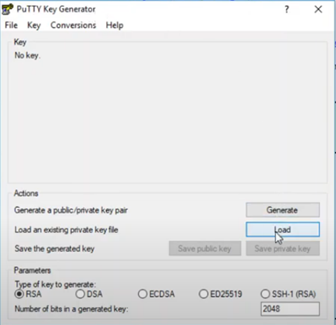 to Putty key generator