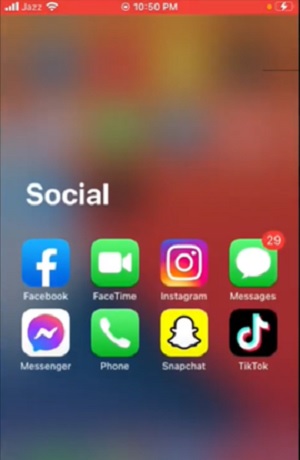 Social apps on ios