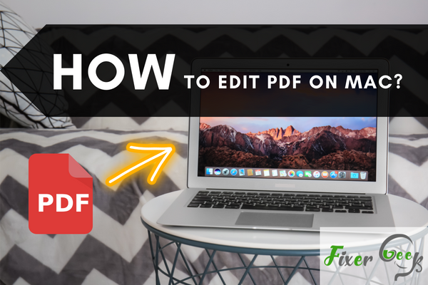 How to edit pdf on Mac?