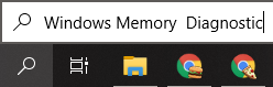 Type in Windows Memory Diagnostic