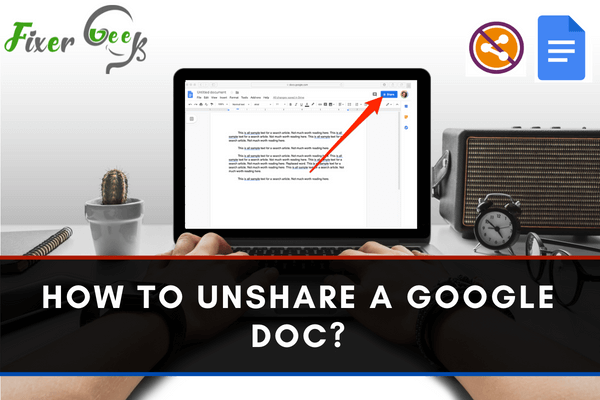 Unshare a Google Doc