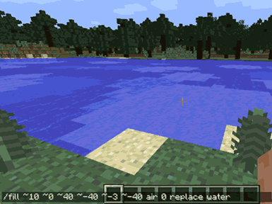 replace water for Minecraft Java
