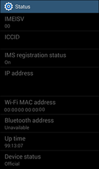 WiFi Mac Address for the Android Phone