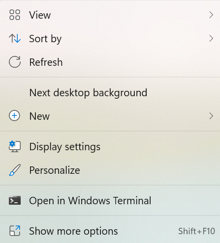 Windows is to open display settings